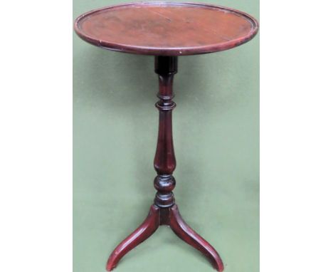 19th century mahogany tripod table. Approx. 74cms H x 45cms D

used with split top etc 