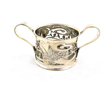 An Edward VII Silver Dish, by Middleton and Heath, Birmingham, 1901, in the manner of Kate Harris, in the Art Nouveau style, 