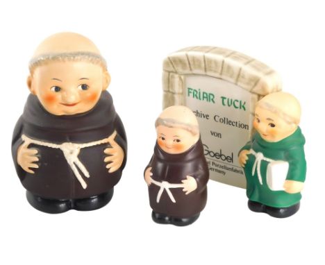 Various Goebel Hummel items, moneybox (boxed), 11cm high, plaque, etc. (3)