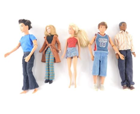 Various Mattel resin figures, 1987, 31cm high, various others, etc (a small quantity)