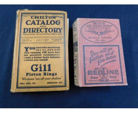 CHILTON CATALOG AND DIRECTORY A CLASSIFIED BUYERS GUIDE AND REFERENCE BOOK FOR AUTOMOBILE WHOLESALERS RETAILERS FLEET OWNERS 