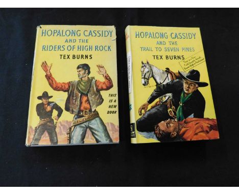 LOUIS L'AMOUR "TEX BURNS": 2 Titles: HOPALONG CASSIDY AND THE TRAIL TO SEVEN PINES, London, Hodder &amp; Stoughton, 1952 firs