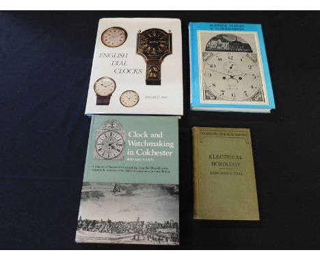 Horological interest: Bernard MASON "Clock and Watch Making in Colchester" 1969 1st, Lockwoods "Electrical Horology", HAGGAR/