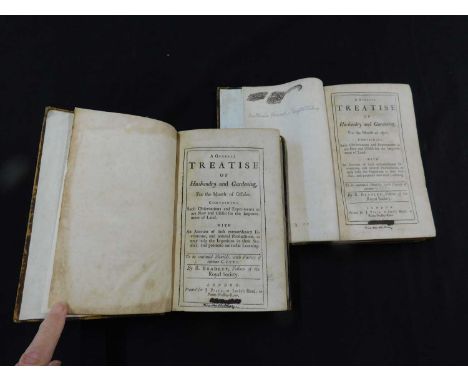 R Bradley "A General Treatise of Husbandry and Gardening", 2 Vols, April and October