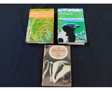 3 Volumes - Assorted Natural History - Ernest Neal "The Badger" 1948, first edition, d/w, David Cabo "Ireland", 1999, first e