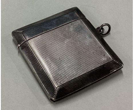 CHESTER: A silver vesta case with gilt interior. 1915. By Asprey & Co. Approx. 36 grams. Est. £40 - £60.