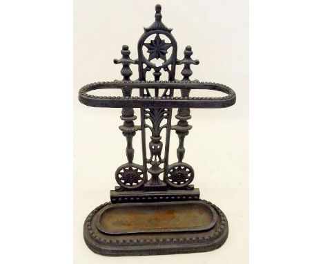 A cast iron stick stand 