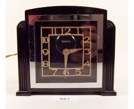 An Edison electric mantel clock 