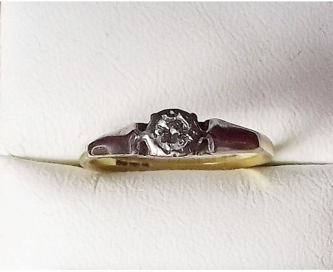 A small solitaire diamond ring 