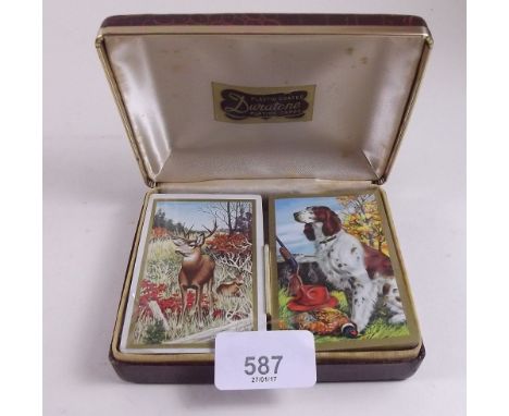 A Furness  Bermuda Line boxed set of playing cards 