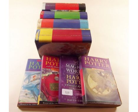 Four Harry Potter First Editions: Half Blood Prince, Deathly Hallows, The Goblet of Fire and The Order of the Phoenix