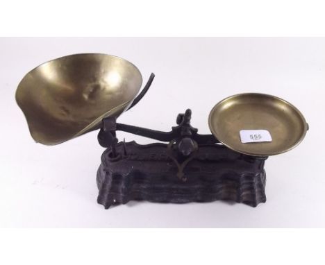 A small pair of kitchen scales 