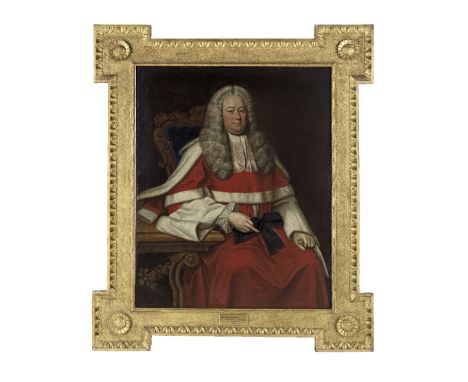 Irish School, circa 1700Portrait of Sir John Barnewall, three-quarter length, seated in judicial robes oil on canvas127.5 x 1