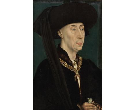 After Rogier van der  Weyden, late 17th CenturyPortrait of Philip the Good, half-length, wearing the Order of the Golden Flee