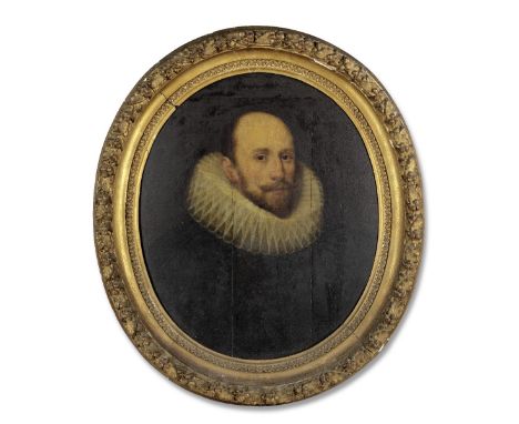 Follower of Jan Anthonisz. van Ravesteyn (The Hague circa 1570-1657)Portrait of a gentleman, bust-length, in black costume an