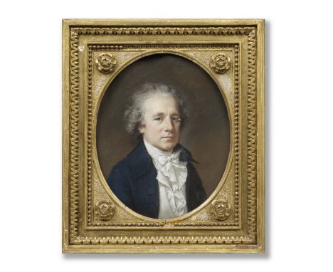 Hugh Douglas Hamilton (Dublin 1740-1808)Portrait of Nathaniel Marchant, RA bears a period inscription on the backboard 'Natha