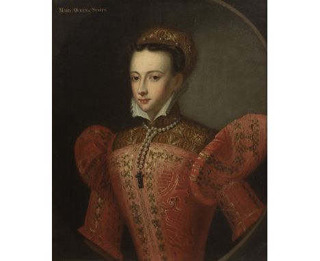 Manner of Federico Zuccaro, 18th CenturyPortrait of a lady, formerly identified as Mary, Queen of Scots, half-length, within 