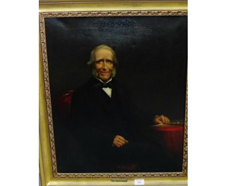 Half length portrait of a Gent Oil-on-Canvas,  apparently unsigned,  in a gilt frame, 50 x 60cm 