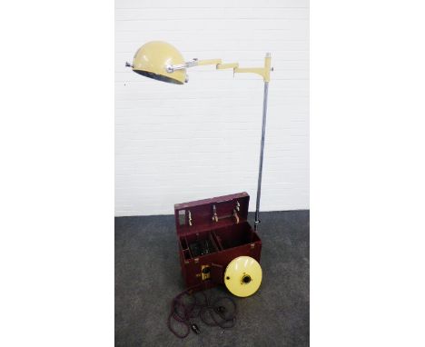 Early 20th century Hanovia sun lamp, with box 168 x 82cm 