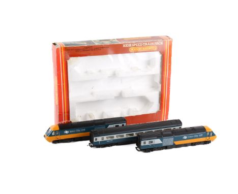 A boxed Hornby Railways 00 gauge High Speed Train Pack. No.R370, comprising a power car No.43010, dummy power car No.43011 an