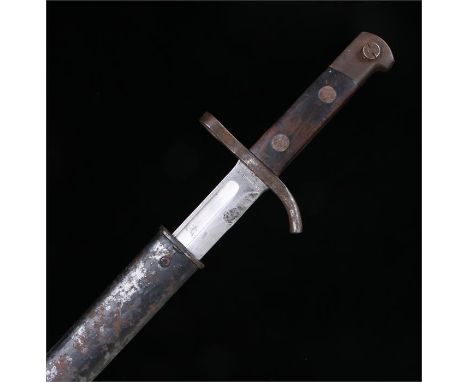 Finnish bayonet by Hackman & Co. Complete with scabbard