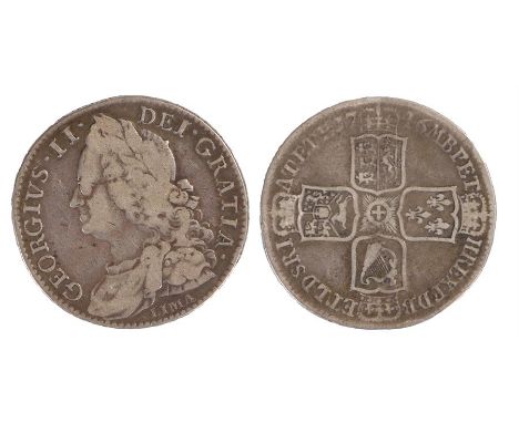 George II Half Crown, 1746, Lima below bust
