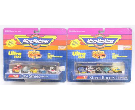 Galoob Micro Machine Scale Miniature Sets, 1st issue Mid-Late 1980’s, #11 Street Racers collection (5 cars) inc MG-TF Conv Ra