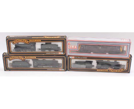 Four 00 gauge locos to include a Lima class 42 Warship, in BR maroon, with full yellow ends, "Druid", no.D815, a Mainline GWR