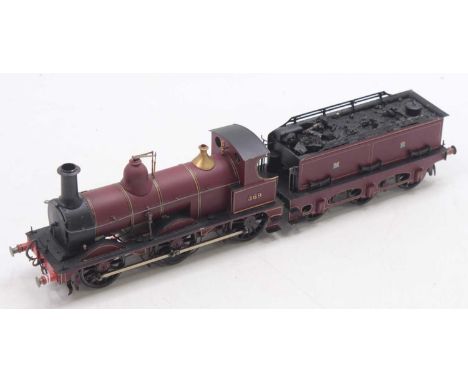 0 gauge finescale Midland Johnson 2F in MR lined maroon livery, no.369, fitted with good levels of backhead detail, an MSC he