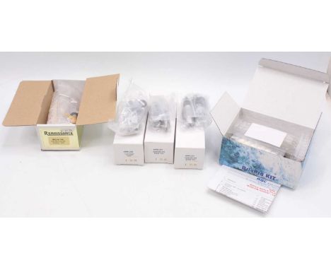 K&amp;R Replicas, Renaissance and ABC Brianza, group of 5 unbuilt white metal kits to include; C Type Jaguar, X2 Ferrari 375 