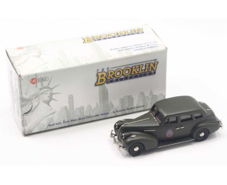 Brooklin Collection 1/43rd scale white metal BRK 160x 1939 Buick Century M-61 Staff Car, Canadian Troop Insignia to doors, mi