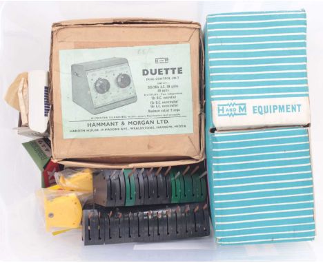 Two Hammant &amp; Morgan Duette controllers, one with sloping front and one ‘oblong’ front. These items have not been electri