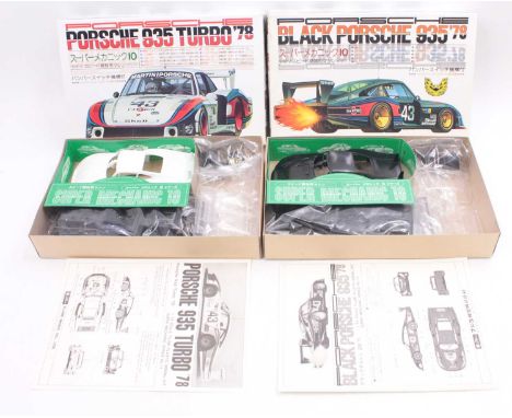 Fujimi 1.24 scale plastic kits, SM.12 Porsche 935-78 Turbo ‘Black Martini’ 1978 Grp.5 #43 Schmitthelm &amp; SM.11 Porsche 935