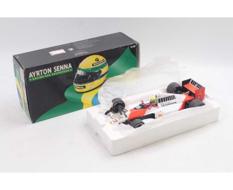 Minichamps Ayrton Senna Collection Model No. 540901827 1/18 scale model of an Ayrton Senna Maclaren MP4/8 Ford 1990 F1 race c