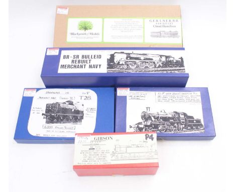 Four 00 gauge kits, all unmade to include a Blacksmith Models LNER 4-4-0 D16 Claude Hamilton, no wheels or motor present, an 