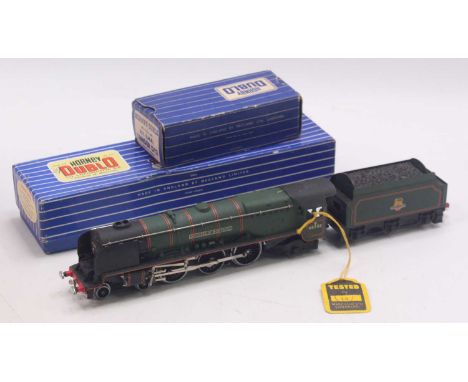 L12 Hornby-Dublo 3-rail 4-6-2 loco &amp; tender ‘Duchess of Montrose’ BR lined matt green No.46232. A rare version – L12 stat