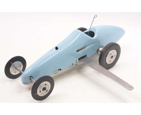 1950s Dooling Arrow 'Bobtail' Tether Car with 10cc Dooling 61 engine, #4851 set up for glow ignition. Believed to be an ex-Ed