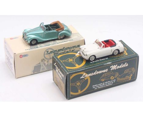 Lansdowne 1/43 group of 2 to include; 1949 Lagonda 2.6 Litre Drophead Coupe in pale green metallic body, together with a 1952