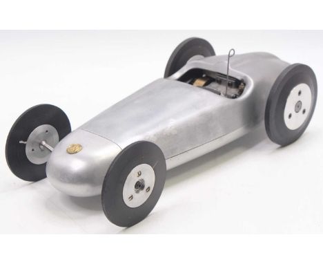 Replica ZN 5cc spur drive Tether car, fitted with Dooling 29 engine, Built from a set of John Goodall hand-beaten pan and bod