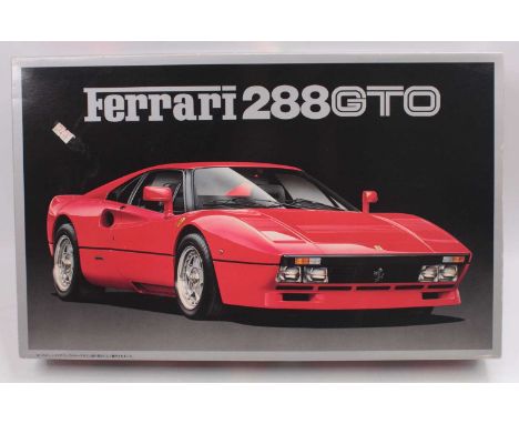 Fujimi 1.16 Enthusiast Model plastic kit, RC106 Ferrari 288 GTO V8 inc Superdetailed engine/gearbox, Opening doors/engine cov