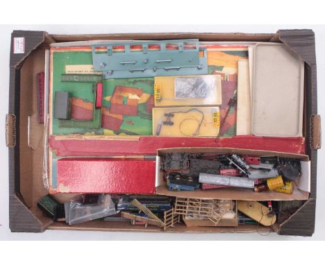 Four empty Trix Twin post-war set boxes, in fair condition, together with a large collection of Trix Twin literature, to incl