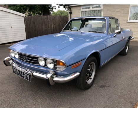 1975 Triumph StagRegistration number KNK 148NFrench blue with a black interiorAutomaticGearbox was recently reconditionedOwne