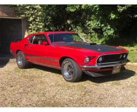 1969 Ford Mustang Mach 1 Super Cobra JetRegistration number LWU 155HChassis number 9F02R177183Candy apple red with gold strip