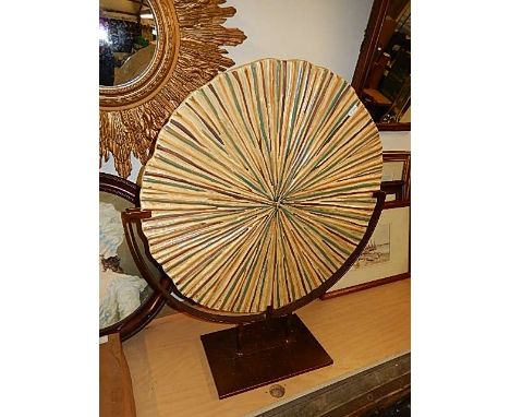 Large Austin Ceramic Plaque on metal stand ( plaque is 22 inches wide )