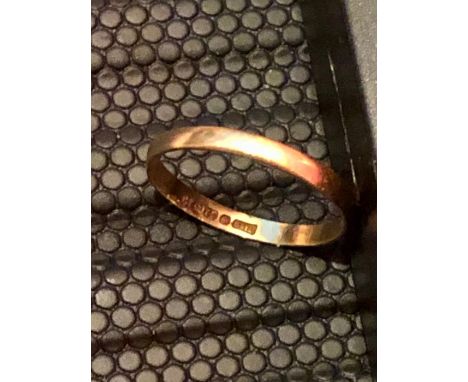 22ct Wedding Ring 1.5 grams 