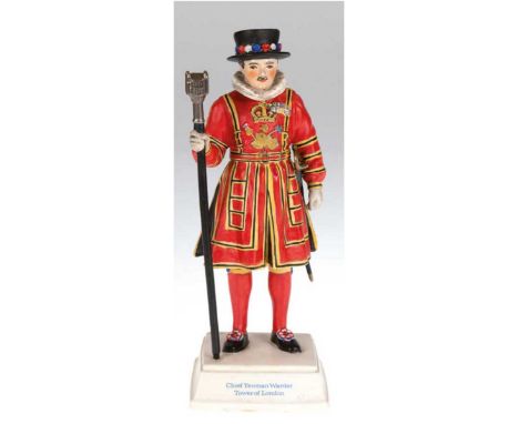   Hummel-Figur "Chief Yeoman Warder-Tower of London", Preßnr. LG 318, Entwurf Bochmann,  Goebel W.Germany, polychrom bemalt, 