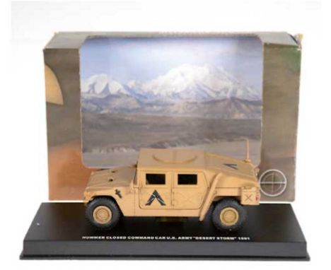   Militärfahrzeug "Befehlswagen-US-Army", Firma Schuco, Modell 1:43, im Originalkarton, L.  10,5 cm          