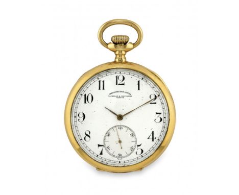 OROLOGIO DA TASCA A REMONTOIR VACHERON & CONSTANTIN, CRONOMETRO ROYAL, PERIODO 1900 Cassa “bassine” a  quattro corpi in oro 1