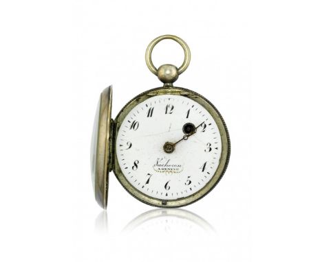 LOTTO DI DUE OROLOGI DA TASCA A CHIAVETTA, FIRMATO VACHERON E SORET, PERIODO 1780 E 1800 Casse a due corpi, una in argento e 