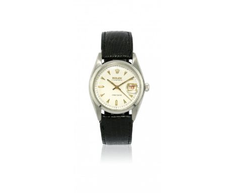 OROLOGIO DA POLSO DA UOMO ROLEX OYSTERDATE REF. 6694, 1977 CIRCA Cassa a tre corpi in acciaio, n. 5164522, lunetta svasata, a